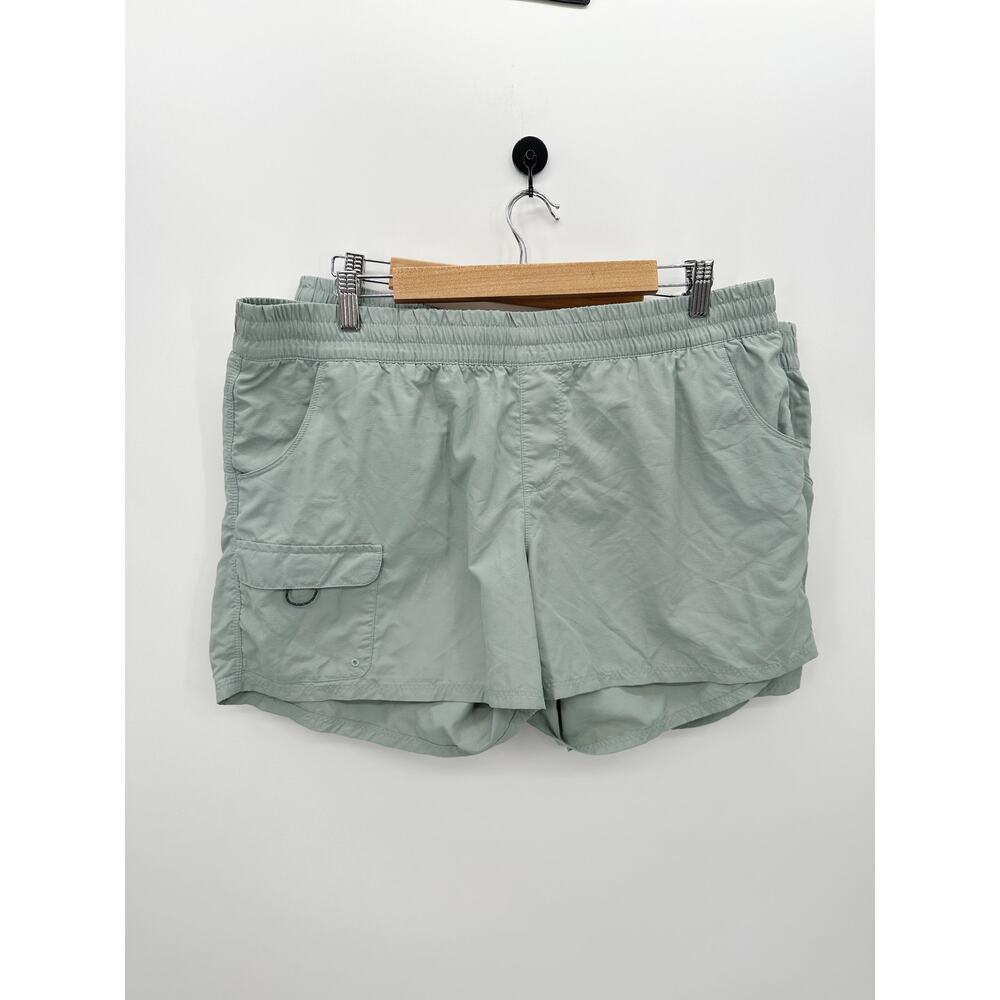 Columbia Kestrel Trail Shorts Womens XL Gray Blue Nylon Hiking Pull On Lot‎ 2